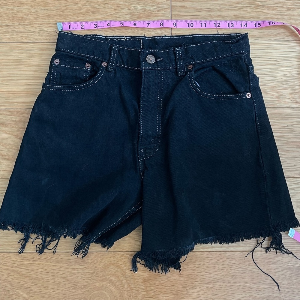 Vintage black Levi shorts